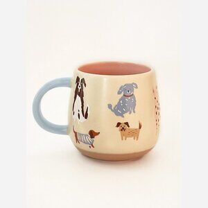 Dogs Ceramic Mug – Bowl-Shaped 13.5oz with Gift Box